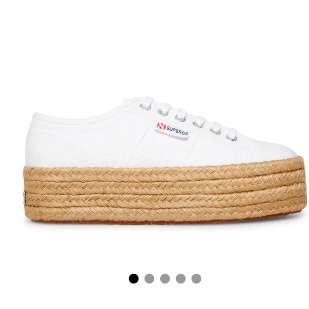 Supergas Platform Straw Navy Blue